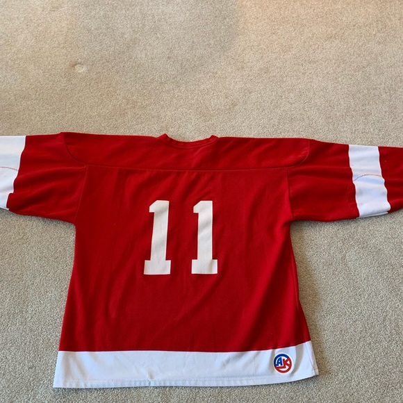 Hockey Jersey Wings Mens League Size XL Red - Picture 3 of 8